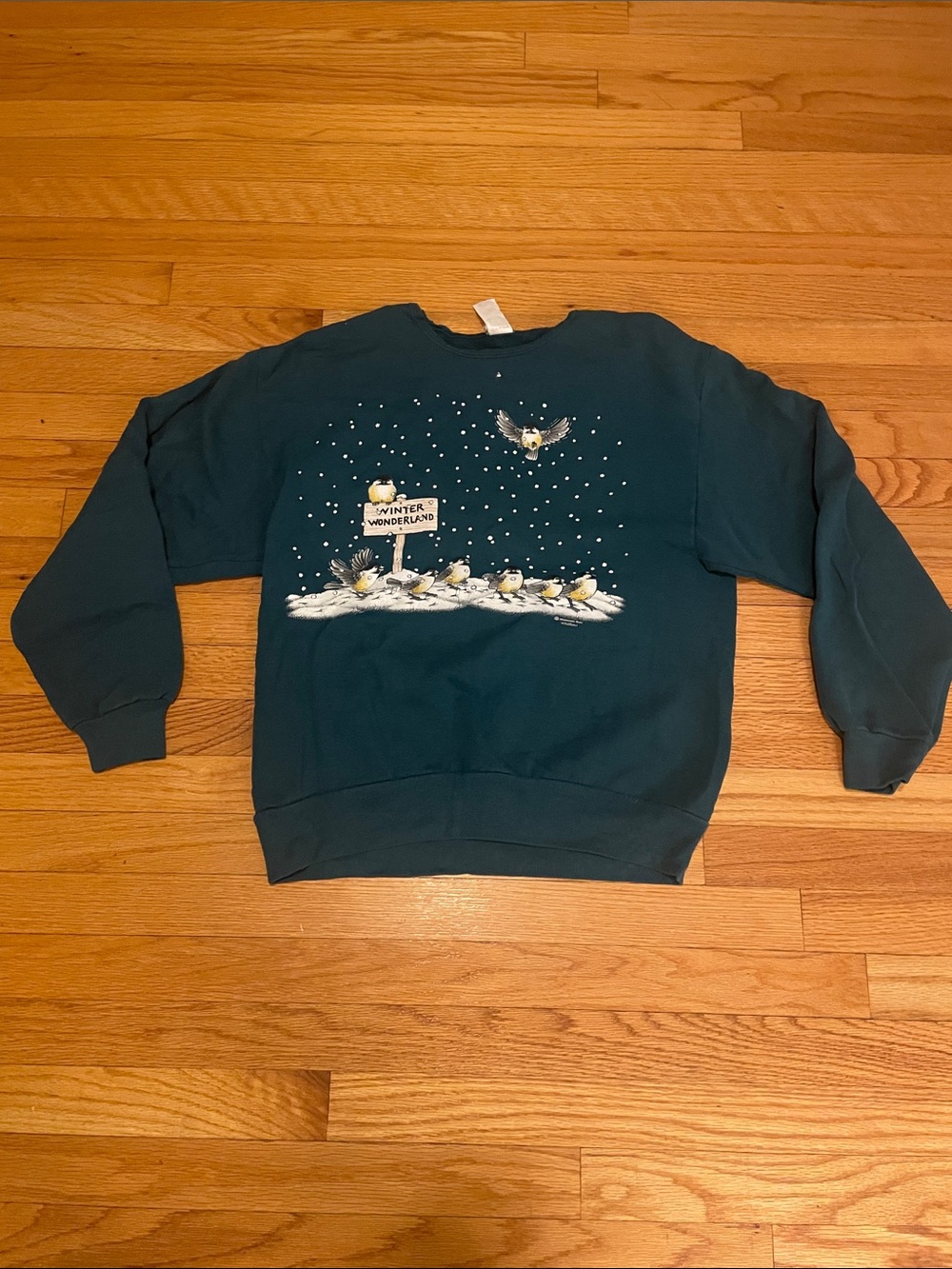 VTG morning sun sweater Christmas pullover made in USA size medium